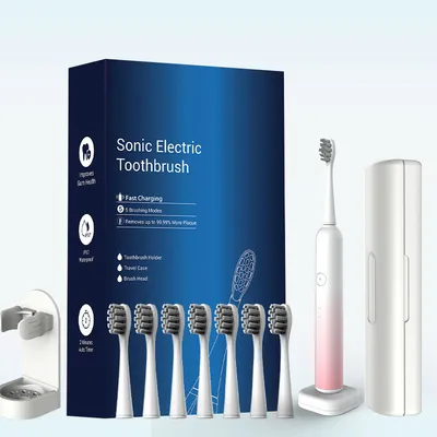 Ultimate Waterproof Sonic Toothbrush with Gentle Bristle Heads