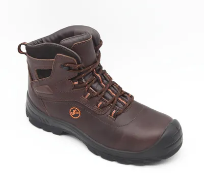 Lace up Steel Toe Cap Slip Resistant Work Shoes Puncture Proof Safety Shoes
