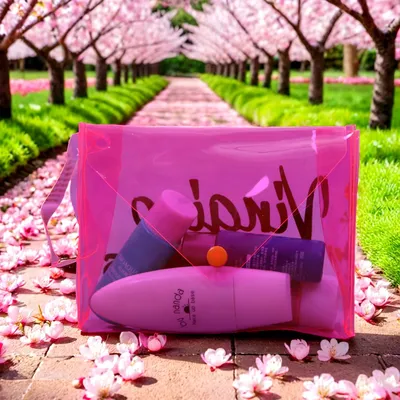 Eye-Catching Transparent Pink PVC Bag for Customized Promotions