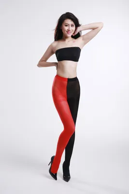Fashion 40d Contrast Colour Pantyhose