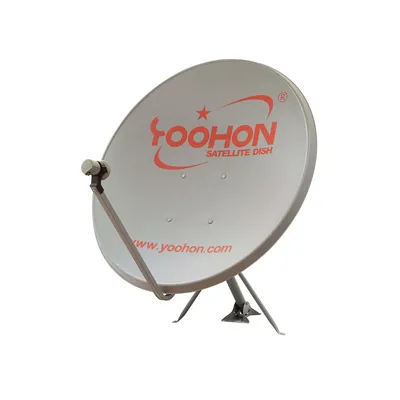 Yoohon 90cm Steel Offset Satellite Dish Antenna in Grey