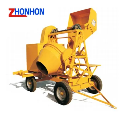 High-Quality Diesel Portable Cement Mixer Machine Wire Rope Hoisting Forced Action Mixer