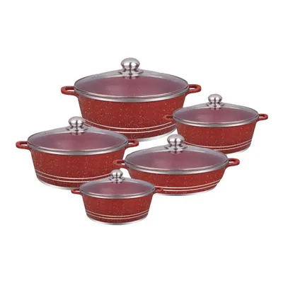 Wholesale Durable Eco-Friendly Classic 10-Piece Non-Stick Metal Cookware Set