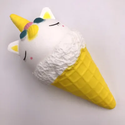 Unicorn Ice Cream Yellow Squishy Slow Rising Squishies Toy