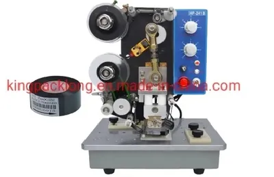Manual Color Ribbon Hot Stamp Coding Printing Machine