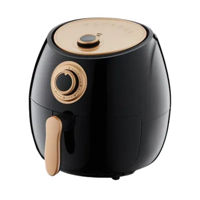 Smart 4L Large Capacity 1350W High-Efficiency Heating 304 Stainless Steel Material Auto Shut-off Non-Stick Coating Temperature Control Air Fryer