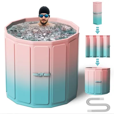 Portable Foldable Ice Bath Tub Large Size 77 Gal
