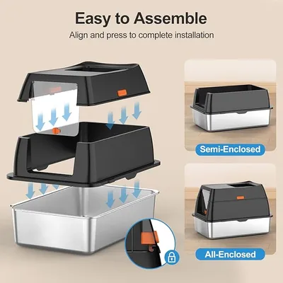 Original Factory Easy to Clean Leak-Proof Anticorrosive Litter Tray for Pet Cats