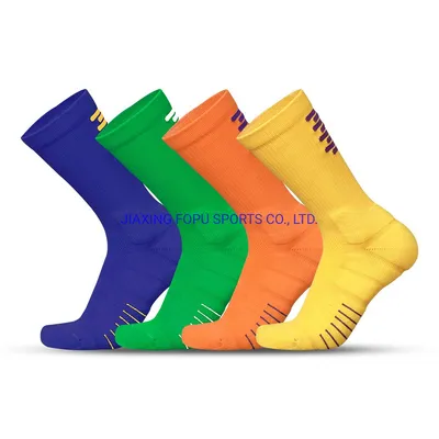 Custom Colorful Crew Sports Running Basketball Socks
