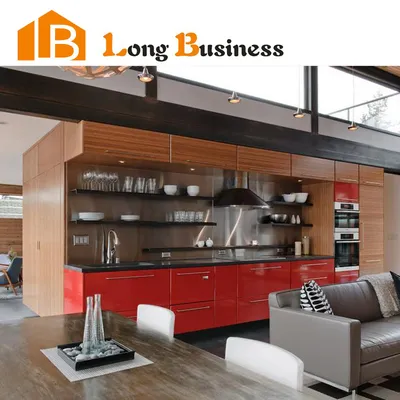 Fixed High Gloss Kitchen Cabinets (LB-AL1007)