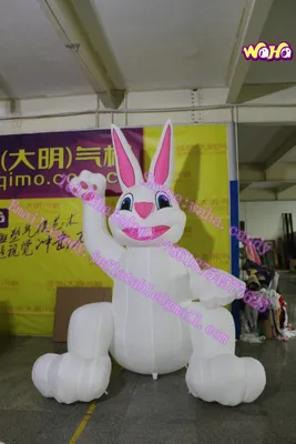 3m High Inflatable Rabbit Cartoon for Outdoor/Indoor Party/Event/Advertising
