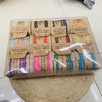 Handmade Christmas Decorations of Box Binding Clip Linen Colour Hemp Rope Linen Roll Bud Silk Linen with DIY Environmental Protection