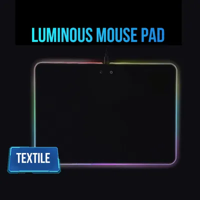 Custom Design Printed Hard Surface Non Slip RGB Mouse Pad Waterproof Mat