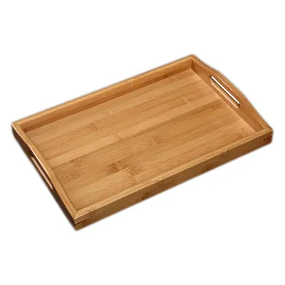 Rectangle Bamboo Serving Plate with Handles