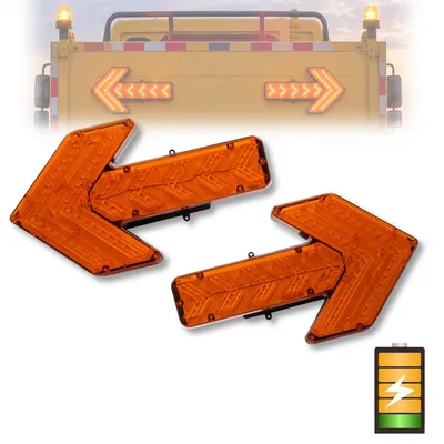 12-36V Rechargeable LED Arrow Warning Light ECE R65 for Agricultural Engineering Vehicle