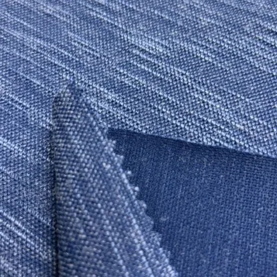 358g Polyester Rayon Slub Coarse Gauge Knitted Fabric for Polo Shirts