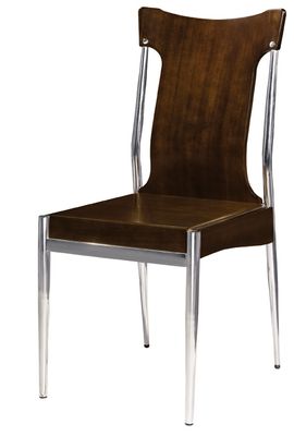 Wood and Metal Dining Chair (CY-22)