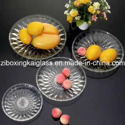Clear Glass Plate, Food Plate, Fruit Plate