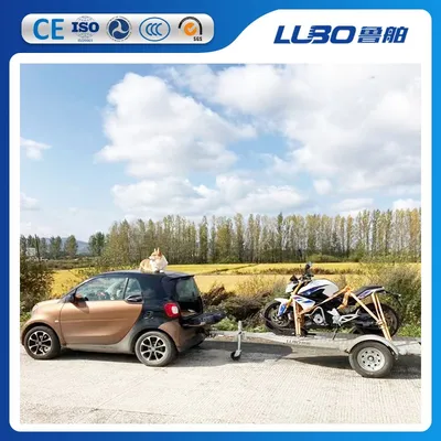 Galvanized Motorcycle Trailer for BMW Motorcycle