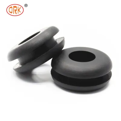OEM High Durable NBR EPDM FKM Rubber Grommet Good Elongation Custom Rubber Parts for Cable Wire Through Hole Sealing