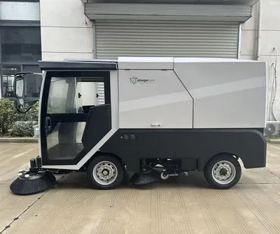 Powerful Street Road Floor Pavement Sweeper Capable of Handling Sand, Bottles, and Small Bricks