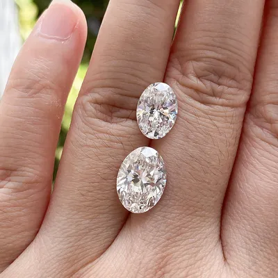 Lab Diamonds 1CT Oval Cut Def Vvs2 Igi-CVD Diamond for Ring