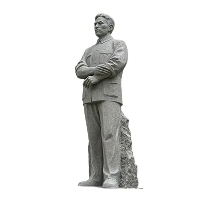 Chinese Granite Modern Figure Memorial Standing Statue