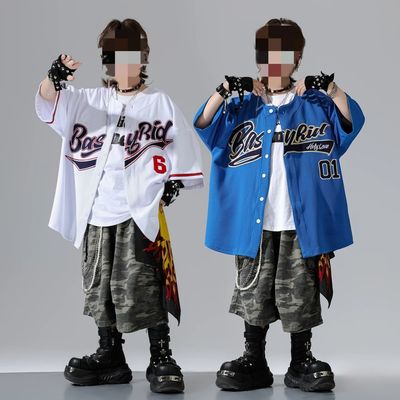 Silver Accent Sports Garment Number Star Pattern Training Baseball Wear