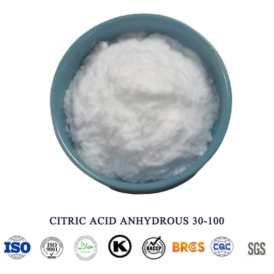 Citric Acid Anhydrous 30-100 Mesh Food Grade for Canned Fruit