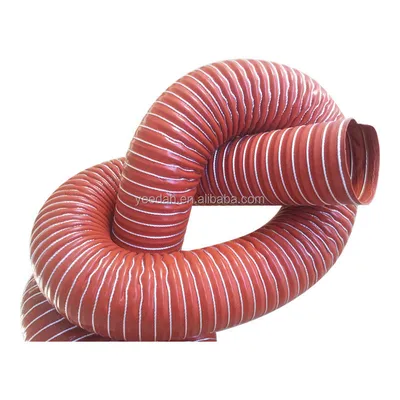 Factory Made Double Ply High Temperature Silicone Flexible Air Duct