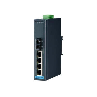 Advantech Eki-2525s 4+1 100fx Single-Mode Sc Type Fiber Optic Port Unmanaged Industrial Ethernet Network Switches