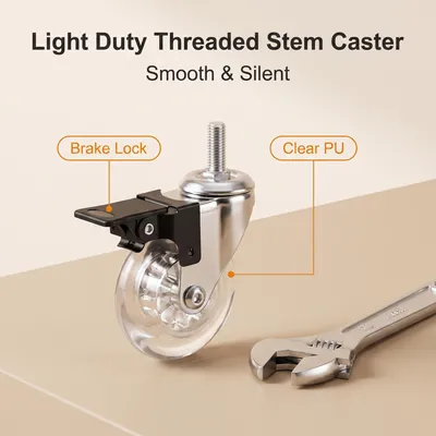 Supplier Light Duty 10 Inch 5 Inch Swivel Jacking Compact Design Casters for TV Stand