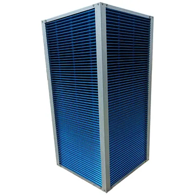 Aluminum Sensible Air to Air Crossflow Plate Heat Exchanger Hrv Core