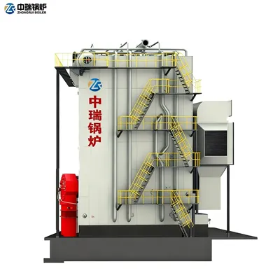 High Performance 35MW City Gas and Coke Oven Gas Mixed Fuel Angle Tube Hot Water Boiler for Energy Saving Heating Solution