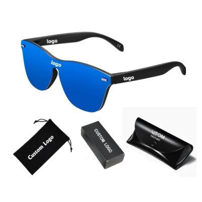 Free Sample Adult Fashion Rimless Sun Glasses Custom Sunglasses Polarized Lens
