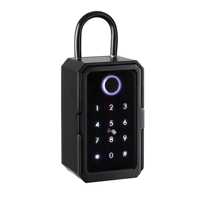 Tuya Digital Key Lock Box Weatherproof Outdoor Safe Wall Keybox Fingerprint IC Card Password Lock Home Smart Key Box