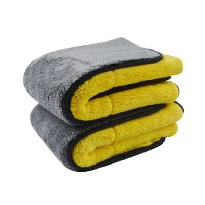 Free Samples Custom Super Absorption Ability Microfiber Towel Car Detailing Thick Quick Dry Microfibre Coral Fleece Car Wash Cleaning Towel Pet Bath Towel