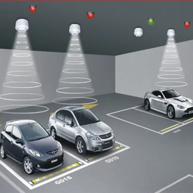 Hot Sales 2 Lines Screen License Plate Identification Car Parking Guidance System with Internet