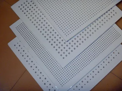 Perforated PVC Gypsum Ceiling Tiles/Sound Absorb Ceiling