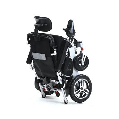 Hot Sale Across Both Sides Customized Portable Disabled Reclining Power Wheelchair