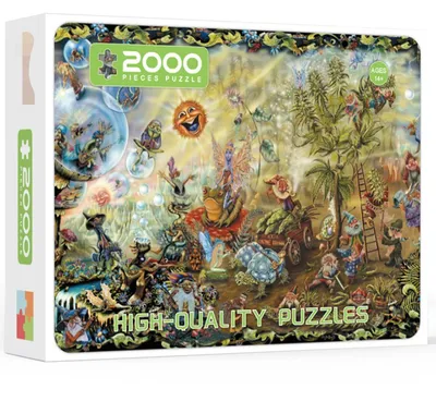 Suspense Personality Building Puzzle 2000 Pieces Jigsaw Puzzle of Adult Stress Reduction Paper Toys