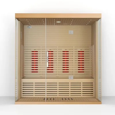 Premium Solid Wood Indoor Far Infrared Sauna for Ultimate Relaxation