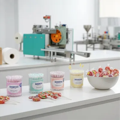 Paper Lollipop and Cotton Swab Stick Making Machine