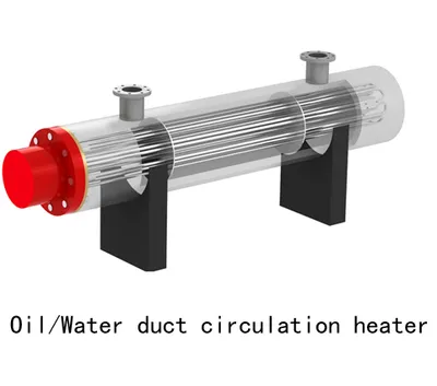 Fluid or Liquid or Gas Pipeline Flange Tubular Circulation Inline Process Heater for Industrial