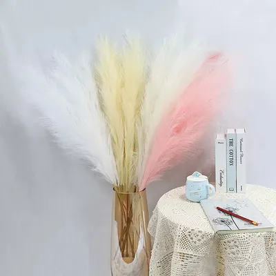 Supplier Wholesale Cheap Pampas Grass Artificial Home/Wedding Decoration Flowers Artificial Flowers Pampas Grass