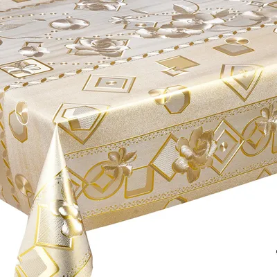 Cheaper Price Waterproof Soft Polyester Table Cloth Hotel