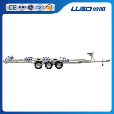 10m FRP980dr Triple Axle Boat Trailer for Rubber Boat Rib Boat Sailboat Trailer Catamaran Trailer Bass Boat Trailer