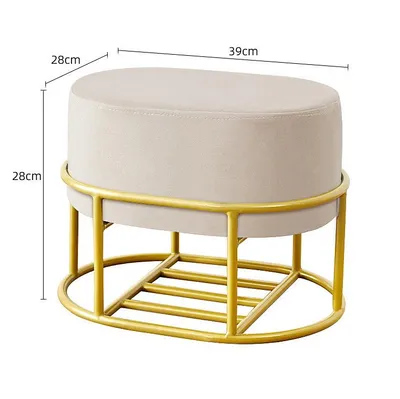 Round Shape Metal Stool for Sofa and Living