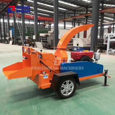 6 Inch 35HP Tree Branch Diesel Engine Hydraulic Chipper Shredder