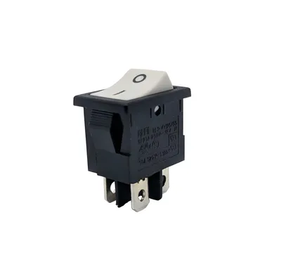 4 Pin Dpst on-Offt 125/55 Black White Marine Rocker Switch